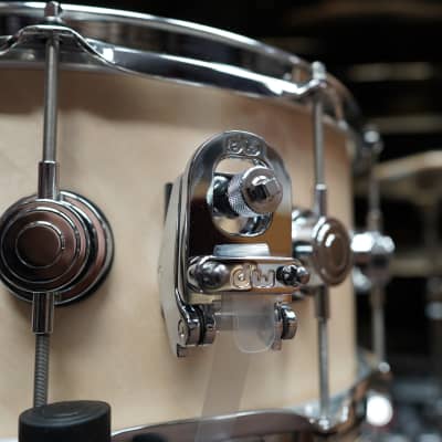 DW USA Collectors Series - Twisted Pure Maple Natural Satin Oil - 6.5 x 14" Snare Drum w/ Chrome Hardware (2023) image 6