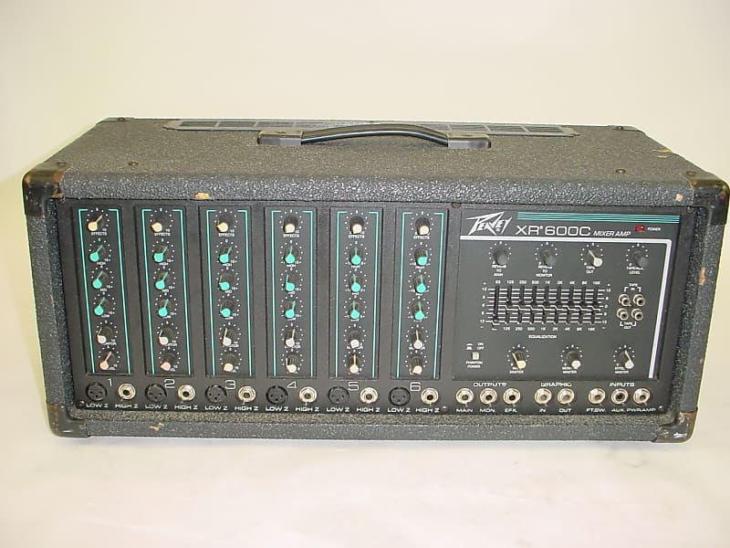 Peavey XR 600C Mixer Amp Head XR600C Reverb