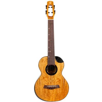 Flight Fireball EQ-A Tenor Ukulele New - solid mango body with dyed maple appointments image 3