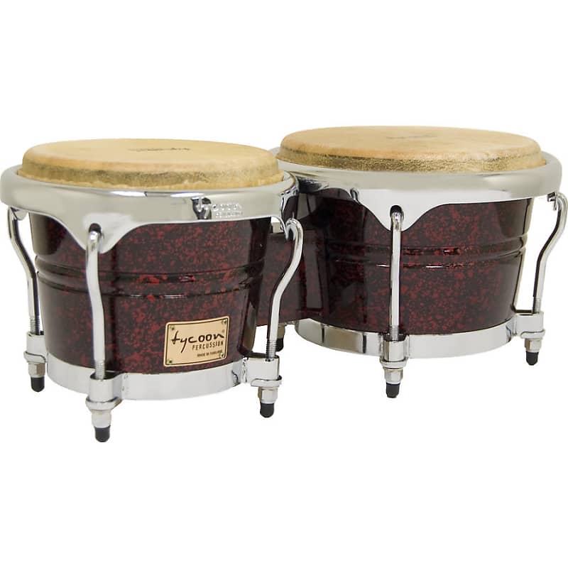 Tycoon Concerto Series Bongo Drums Red Pearl Finish image 1