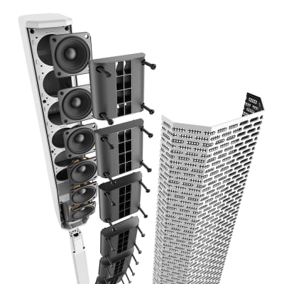 Electro-Voice EVOLVE 30M Compact Column Loudspeaker System with Onboard Mixer, DSP and FX (White) image 9
