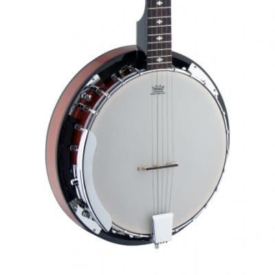 Stagg BJW24 DL 5-String Banjo, 24 Hooks, Wood Pot, Mahogany Resonator, image 4