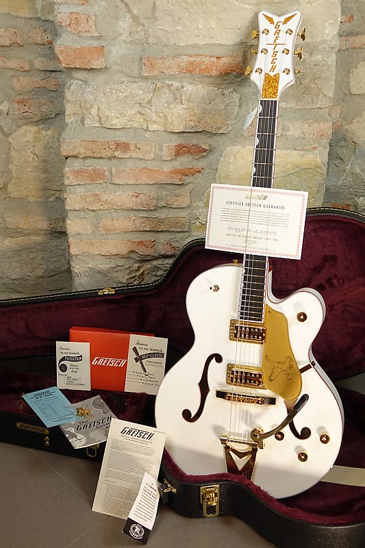 GRETSCH G6136T White Falcon Players Edition Hollow Body Single Cut w/Bigsby  - White