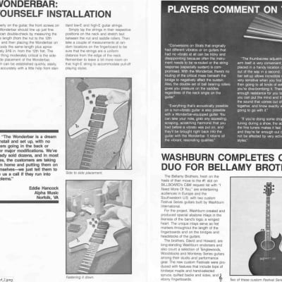 Shift 2001 / Washburn Wonderbar Answer top mount Tremolo guitar bridge in chrome image 11