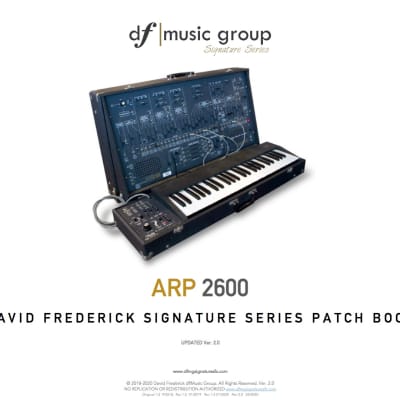 Updated! ARP 2600  df|MG Signature Series 2600 Patch Book image 1