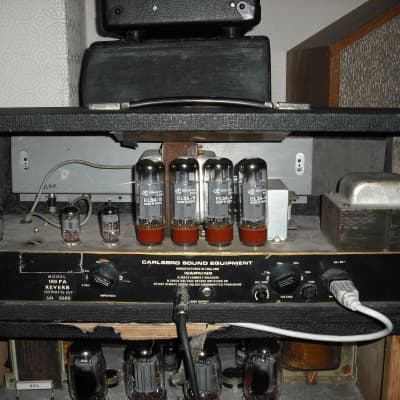 Carlsbro 100 PA Reverb electric guitar valve amplifier tube amp head image 4