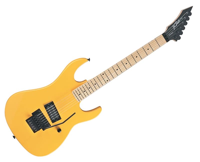 B.C. Rich Gunslinger Retro 6-String Electric Guitar - Caution Yellow