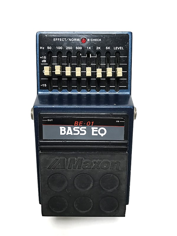 Maxon BE-01, Bass EQ, 7 Band, MIJ, 1980's, Bass Effect Pedal image 1
