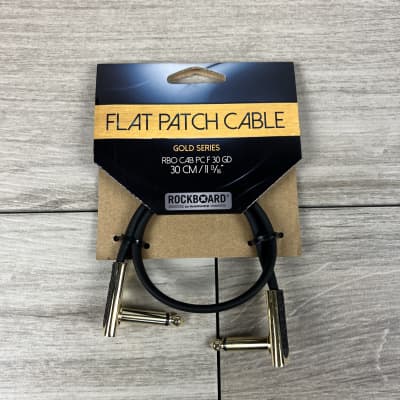 RockBoard Gold Series Flat Patch Cable, 30cm / 11-13/16" image 1