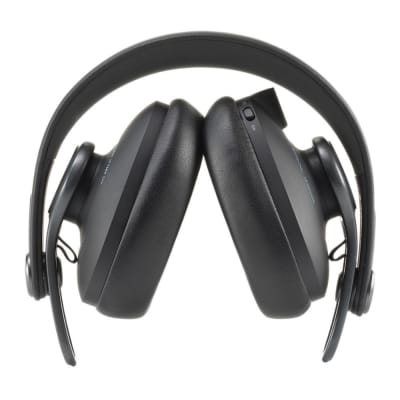 AKG K371-BT Bluetooth Closed-Back Foldable Studio Headphones with Knox Gear Headphone Case for Inward-Folding Headphones and Headphone Hanger Mount with Built-In Cable Organizer Bundle image 5