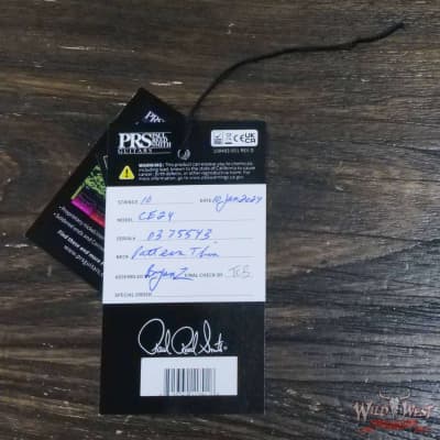 Paul Reed Smith PRS Wild West Guitars Special Run CE 24 Painted Black Neck 57/08 Covered Pickups Faded Grey Black Purple Burst 7.60 LBS image 10