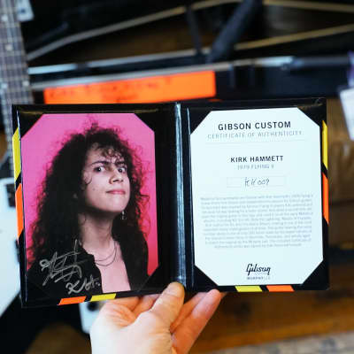 Gibson Custom Shop Murphy Lab Kirk Hammett 1979 Flying V - Aged Ebony image 22