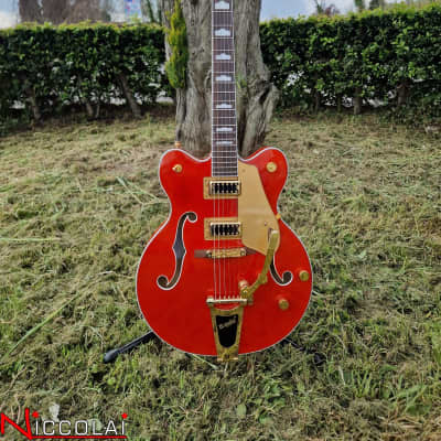GRETSCH G5422TG Electromatic Classic Hollow Body Double-Cut with Bigsby and Gold Hardware Laurel Fingerboard Orange Stain image 1