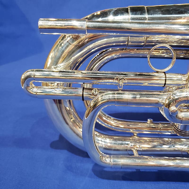 経典 G 190 Model Kanstul Baritone Reverb | Plated Silver - Bugle 管楽器・吹奏楽器