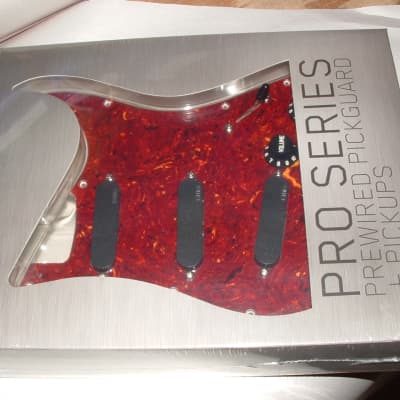 EMG VG20 Vince Gill Loaded Pickguard  (Black with Red Tortoise)  New with Warranty image 1