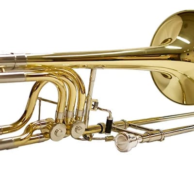 Schiller Studio Elite Double Trigger Bass Trombone - Gold image 6