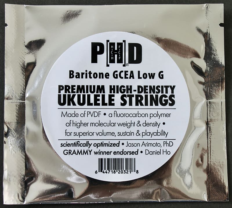 New Product ! PHD Ukulele Strings BARITONE GCEA Low G Daniel Reverb