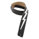Levy's Leathers DM2-BLK 2.5" Leather with Leather Bolt, Black