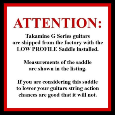 Takamine G Series INTEGRATED STRAIGHT  Saddle for CP100 pickup  / OEM part / Saddle Only image 6