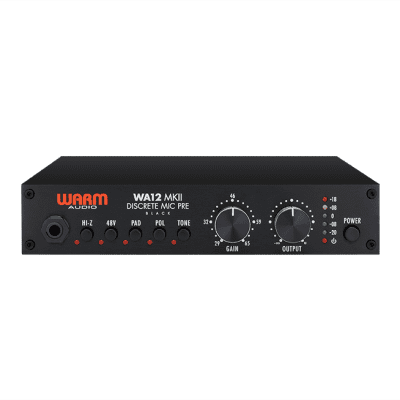 Warm Audio WA12 500 MkII Discrete Mic Preamplifier in Black image 1