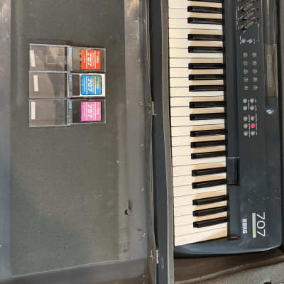 Rare!!! 3 Korg 707 Cards included and Hardcase- Korg 707 Synthesizer!!!