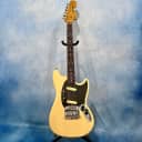 Fender MG-69 Mustang Reissue CIJ 2007 Yellow White Crafted in Japan W/ Upgrades