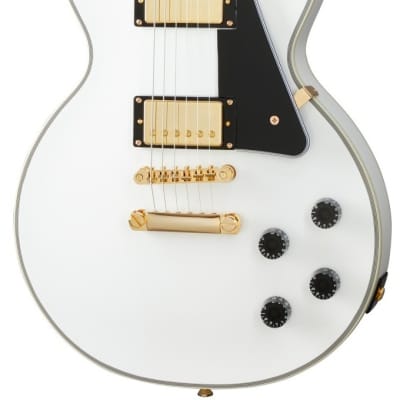 EPIPHONE LES PAUL CUSTOM ALPINE WHITE GITARA ELEKTRYCZNA Z POKROWCEM image 2