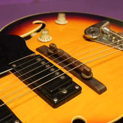 1960s Conqueror (Japan) Hollowbody 330/335-Style Electric Guitar (VIDEO! Work Done, Ready to Go) image 19
