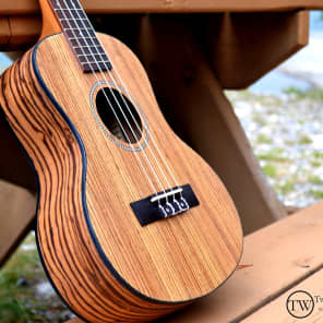 Twisted Wood Guitars - Bailer Black Edition 26" Tenor Ukulele image 1