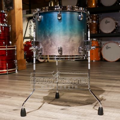 Tama Starclassic Walnut/Birch 14x12 Floor Tom - Satin Sapphire Fade image 4