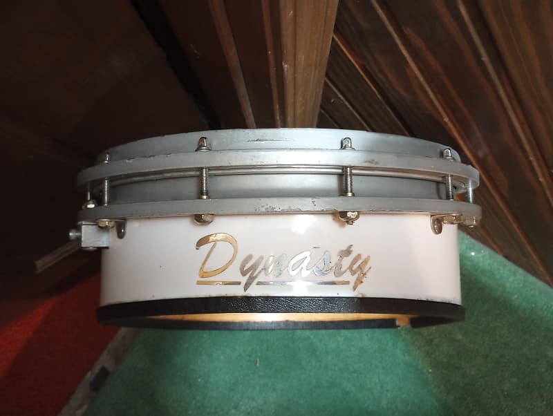 Dynasty "Wedge" Marching Snare Drum - White Wrap image 1