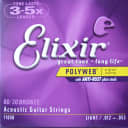 Elixir 11050 80/20 Bronze Polyweb Acoustic Guitar Strings - 12-53