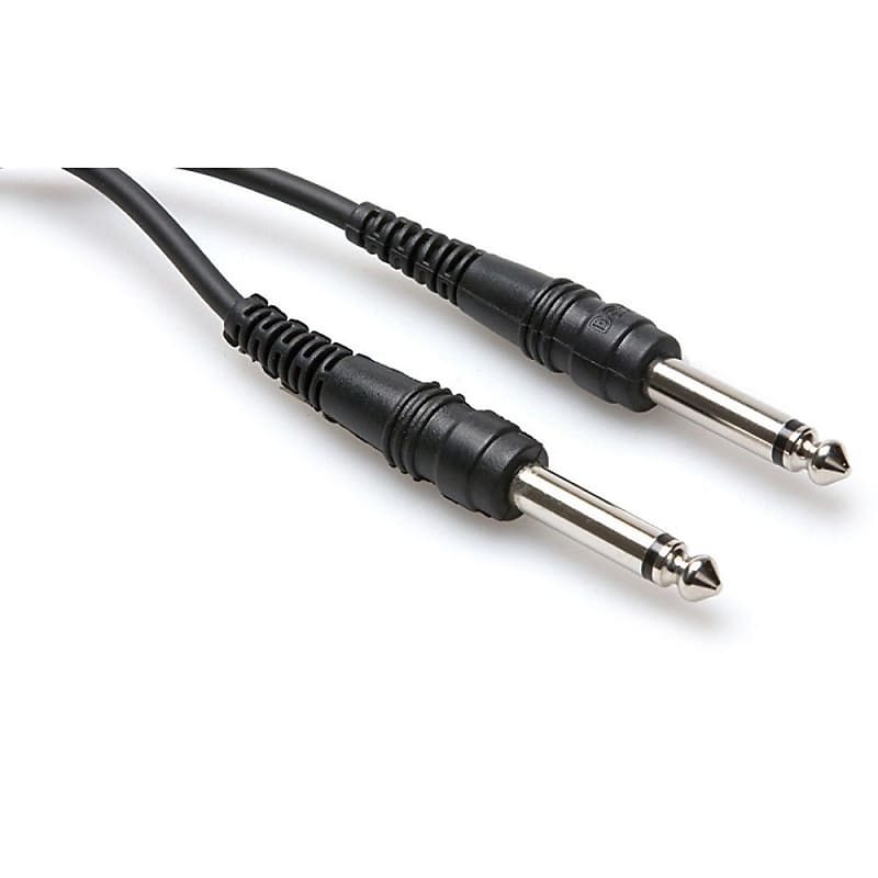 Hosa CPP-103 Unbalanced Interconnect Cable 1/4" TS To Same 3ft image 1