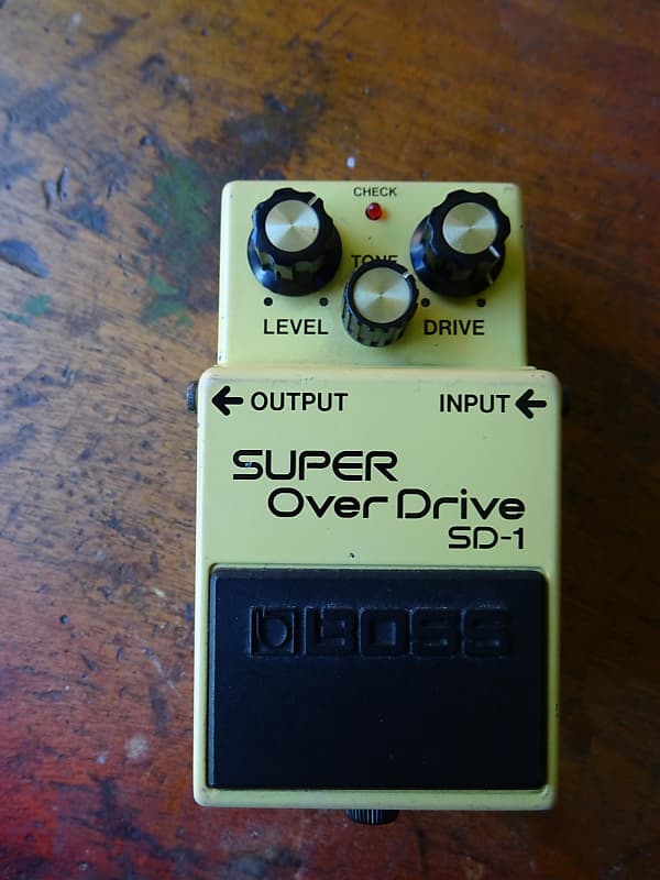 Boss VINTAGE SD1 SD-1 SUPER OVERDRIVE MADE IN JAPAN YEAR 1986