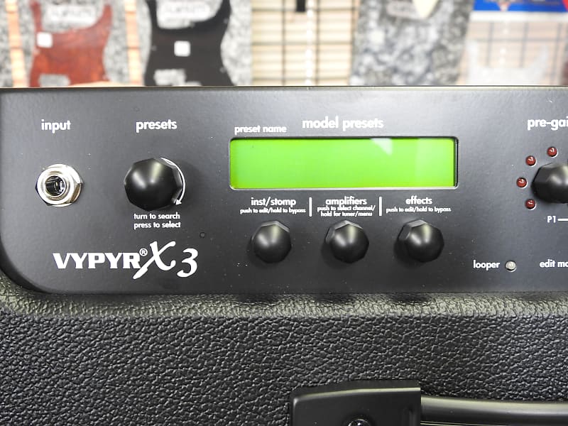 Peavey Vypyr X3 100W 1x12-inch Modeling Guitar/Bass/Acoustic Combo  Amplifier 03617810-vip-vypyr-x-3