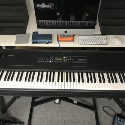Yamaha KX8 88-key fully weighted hammer action keys midi controller, stand,  foot pedal, and chair image 5