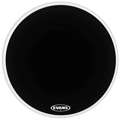 Evans BD32MX1B MX1 Black Marching Bass Drum Head - 32"