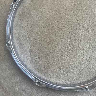 Ludwig 13” 8 hole snare drum or Tom steel hoop 70s 80s - Chrome image 13