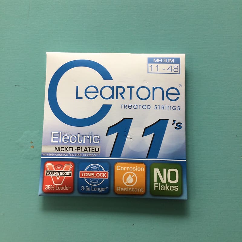 Cleartone 9411 Treated Nickel Plated Electric Guitar Strings Medium (11-48) image 1