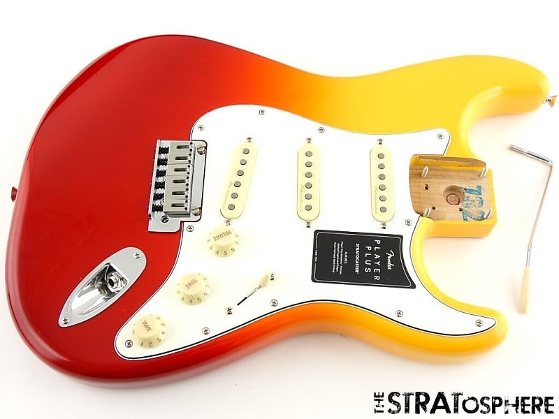 Fender Player Plus Series, Stratocaster Strat LOADED BODY Tequila Sunrise image 1
