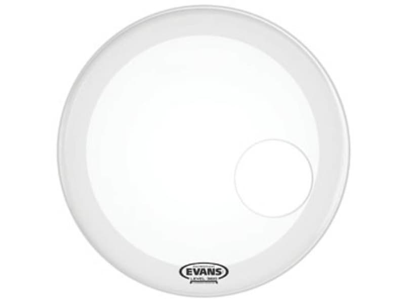 Evans EQ3 Resonant Bass Drumhead Coated White 24 in image 1