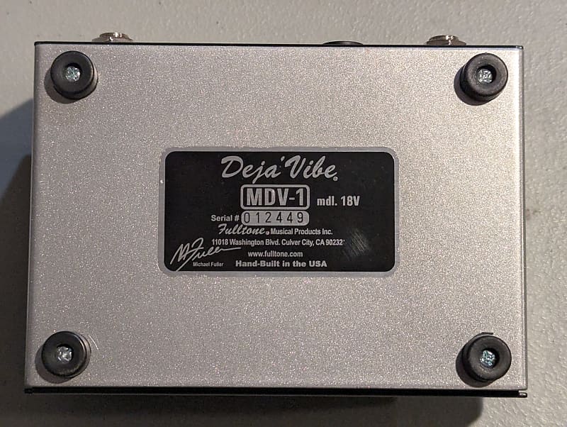 Fulltone Deja Vibe MDV-1 フルトーン Fulltone Mini-Deja'Vibe MDV-1 - Pedal on ModularGrid