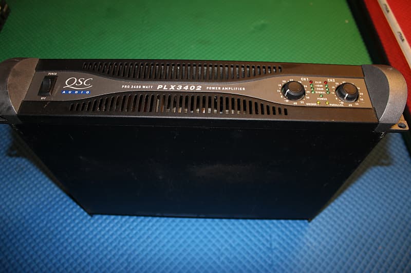 QSC PLX 3402 Power Amplifier 2 Channel 3400 Watt Black Reverb