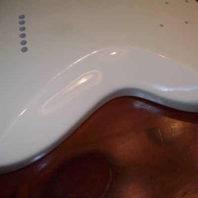 NOS LP/Tele/Strat style hybrid guitar body  Olympic White Gloss image 6