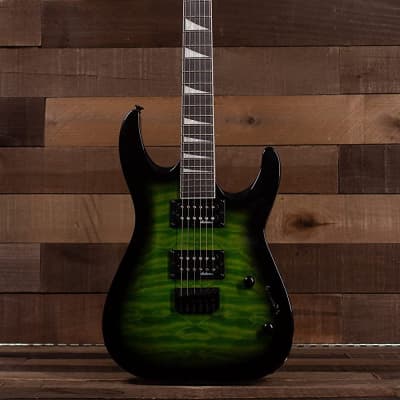 Jackson JS Series Dinky Arch Top JS32Q DKA HT 6-String Electric Guitar with Amaranth Fingerboard (Right-Handed, Transparent Green Burst) image 3