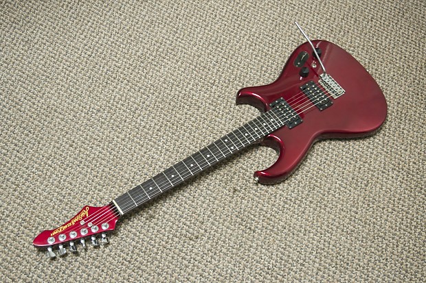 Aria Pro II RS Inazuma-V Superstrat Matsumoku 1980s Deep Red