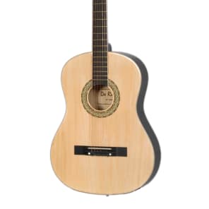 De Rosa DK3810R-NT Kids Acoustic Guitar Outfit Natural w/Gig Bag, Pick, Strings, Pitch Pipe & Strap image 3