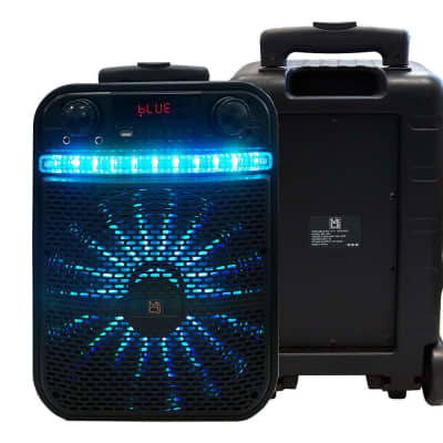 Mr Dj ACE 15" Portable Speaker with Bluetooth/Rechargeable Battery and App Control image 3