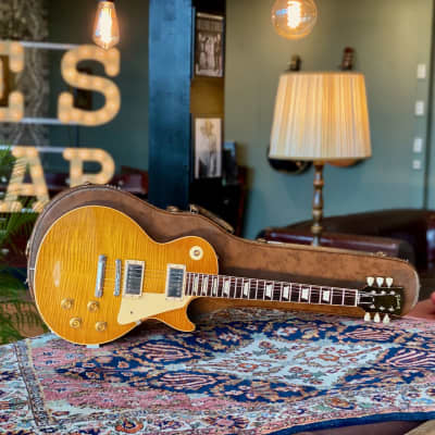 2016 Gibson Aged & Signed Les Paul 59 Rick Nielsen Lemon Burst #3 Tom Murphy for sale