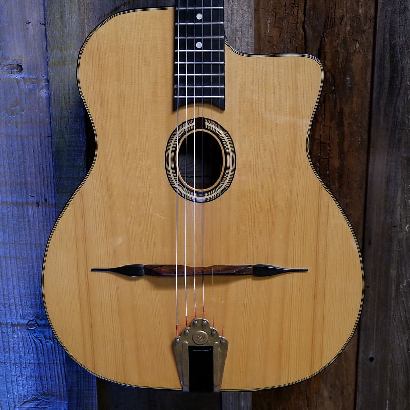 Pierre Anastasio Petite Bouche Gypsy Jazz Manouche Guitar #162D 1991 - Natural image 1